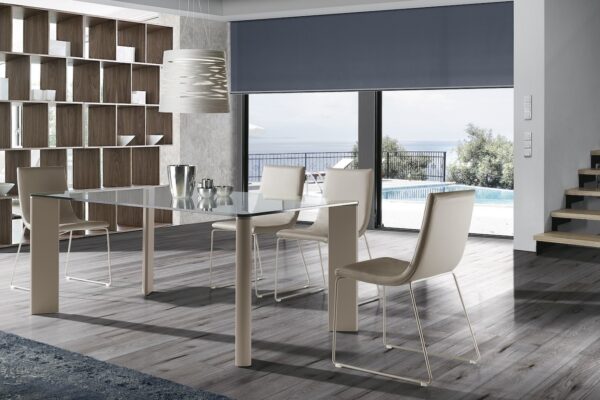 MESA RECTANGULAR TAPA CRISTAL 9 - 491