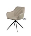 SILLA MALIA CON BRAZOS Y BASE GIRATORIA