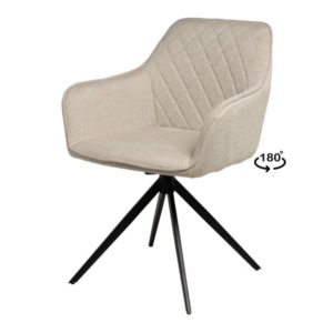 SILLA MALIA CON BRAZOS Y BASE GIRATORIA