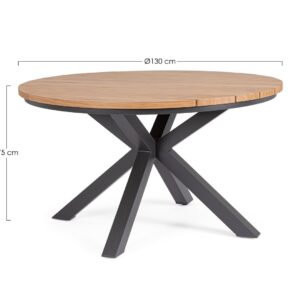 MESA REDONDA MAR DE EXTERIOR, 130 CM