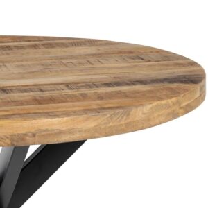 MESA COMEDOR REDONDA MADERA MANGO