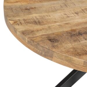 MESA COMEDOR REDONDA MADERA MANGO