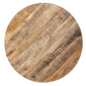 MESA COMEDOR REDONDA MADERA MANGO
