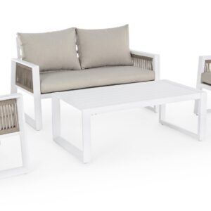 SET EXTERIOR SOFA, SILLONES + MESA
