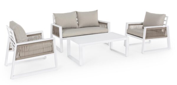 SET EXTERIOR SOFA, SILLONES + MESA