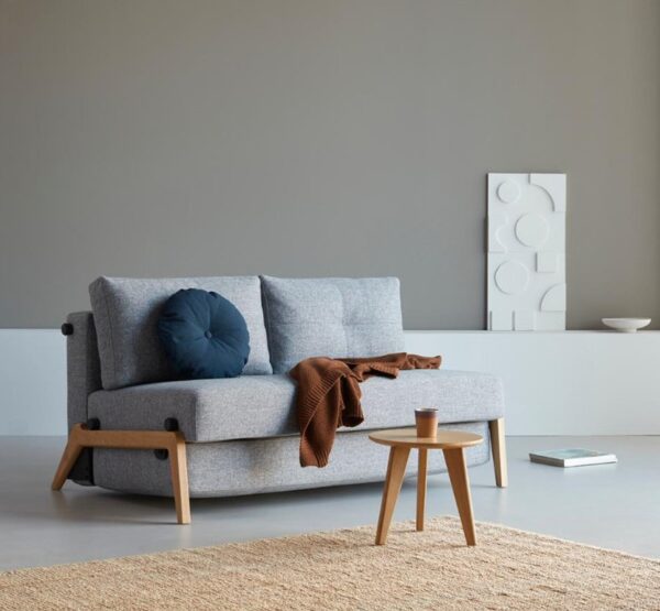 SOFA CAMA CUBED PATAS MADERA ROBLE - Imagen 6