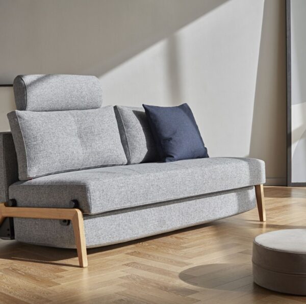 SOFA CAMA CUBED PATAS MADERA ROBLE - Imagen 3