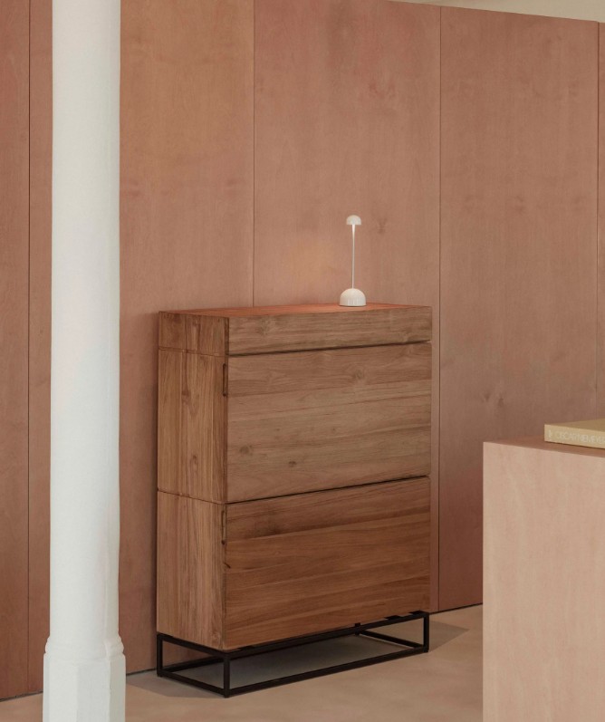 ZAPATERO DE MADERA DE TECA - Imagen 3