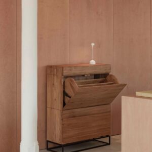 ZAPATERO DE MADERA DE TECA