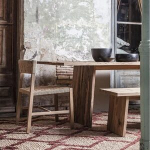 MESA DE COMEDOR EROSI MADERA DE TECA RECICLADA