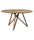 MESA REDONA SPIDER 120 CM MADERA DE TECA