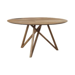 MESA REDONA SPIDER 120 CM MADERA DE TECA