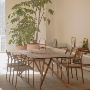 MESA RECTANGULAR SPIDER MADERA DE TECA