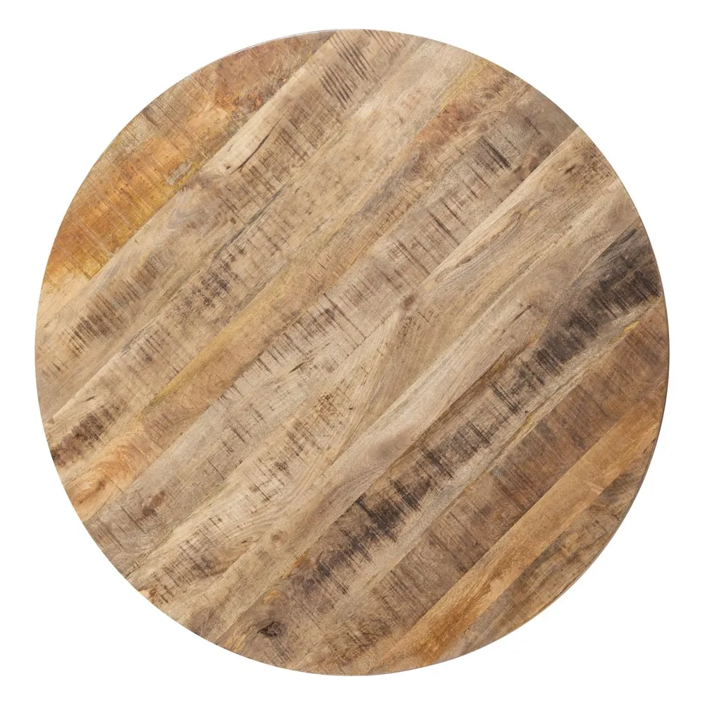 MESA MADERA MACIZA ROUND - Imagen 2