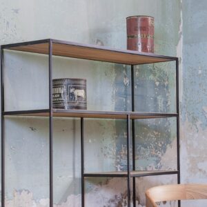 ESTANTERIA ONETWO METAL MADERA DE TECA