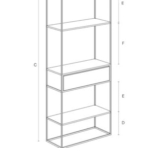 ESTANTERIA ONETWO METAL MADERA DE TECA