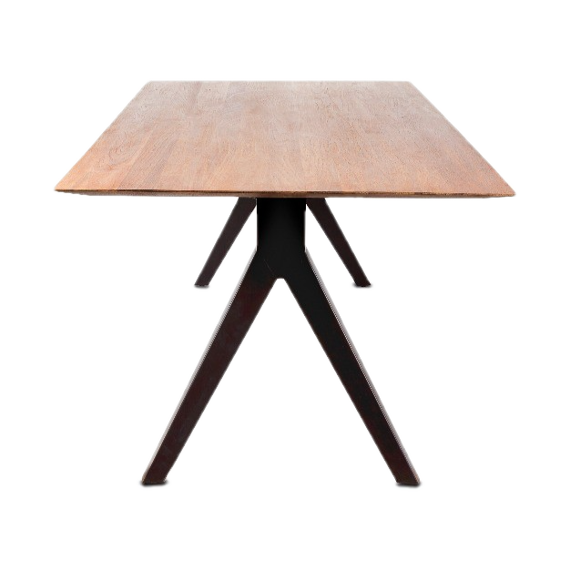 MESA MAJESTIC TECA MACIZA - Imagen 3