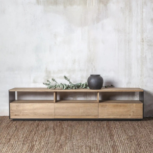 MUEBLE T.V GEOX TECA MACIZA