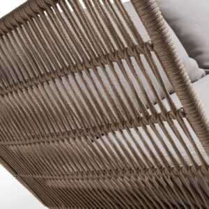 SOFA DE EXTERIOR BELL MADERA MACIZA DE EUCALIPTO Y CUERDA