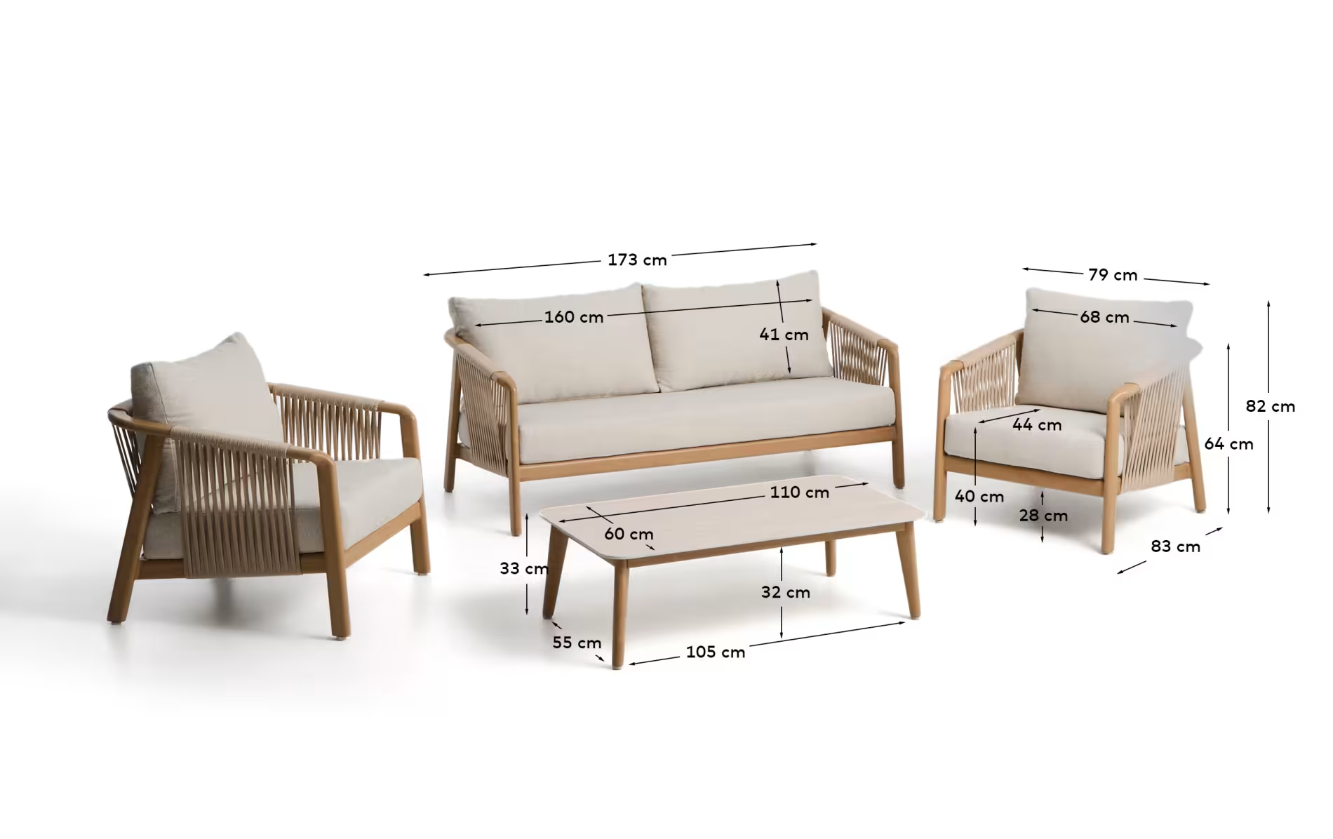 PRECIO ESPECIAL SET DE EXTERIOR SIRTE - Imagen 2