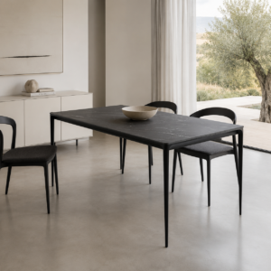 MESA FIJA ARYA 160 PORCELANICO NEGRO
