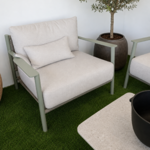 CONJUNTO EXTERIOR NARA, SOFA 2 PLAZAS + SILLON + MESAS DE CENTRO
